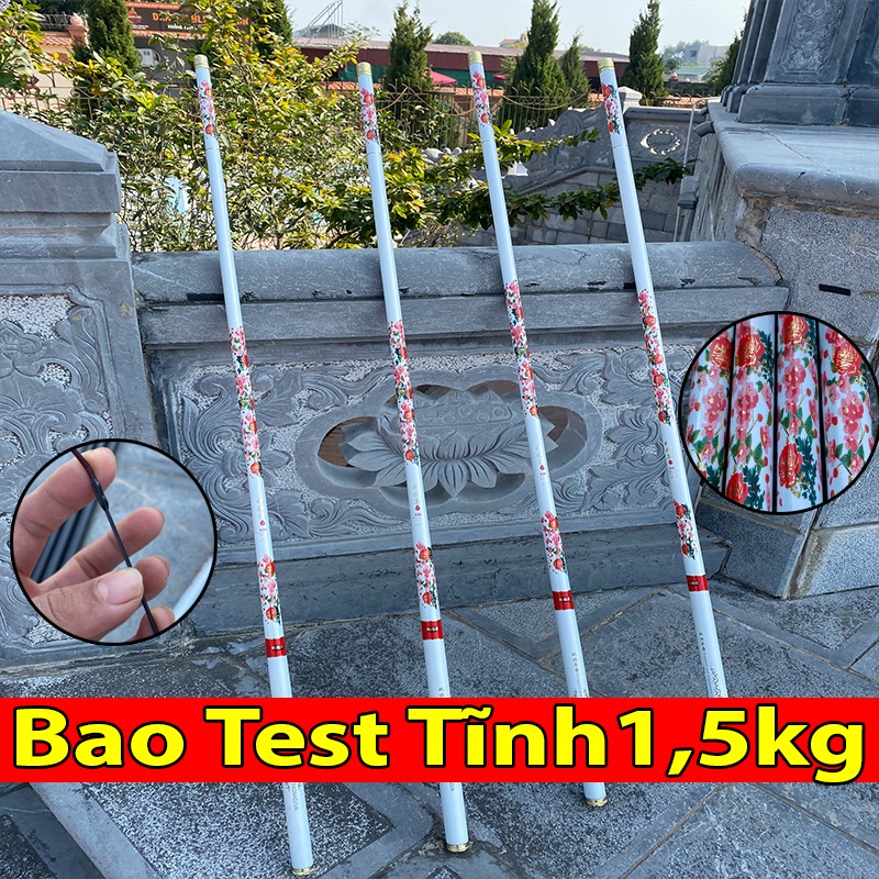 [Cần Câu Tay] Cần Câu Tay Bạch Long 6H Tặng Kèm Đọt Phụ - Bao Test 1,5kg