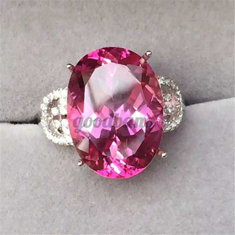 Đá Sapphire Hồng Aaa Pale 4.26ct Vvs 8x10mm