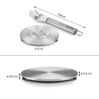Đĩa chuyển nhiệt bếp từ Tescoma 21cm, miếng chuyển nhiệt dành cho nồi không nhận bếp từ , miếng chuyển nhiệt bếp điện