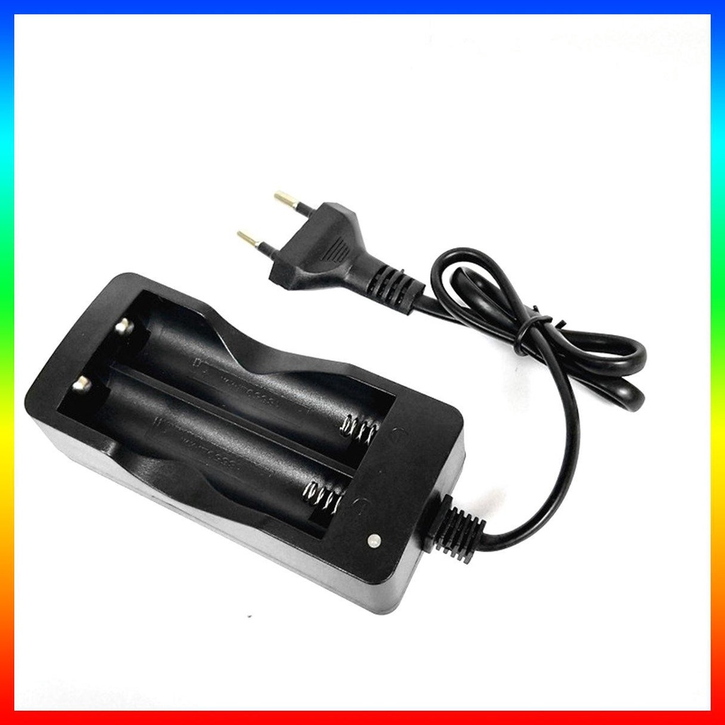 Bộ sạc pin Li-Ion 18650 EU hai ngăn sử dụng tiện lợi