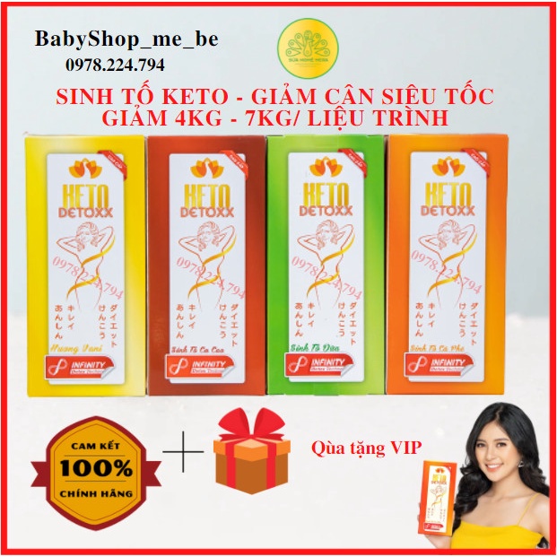 Keto Detoxx - Ăn Keto Giảm Cân cấp tốc với sinh tố khử mỡ ( Keto Detoxx Hàng có sẵn)