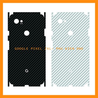 Decal dán lưng GOOGLE PIXEL XL/ PIXEL 2XL vân carbon 3D full viền