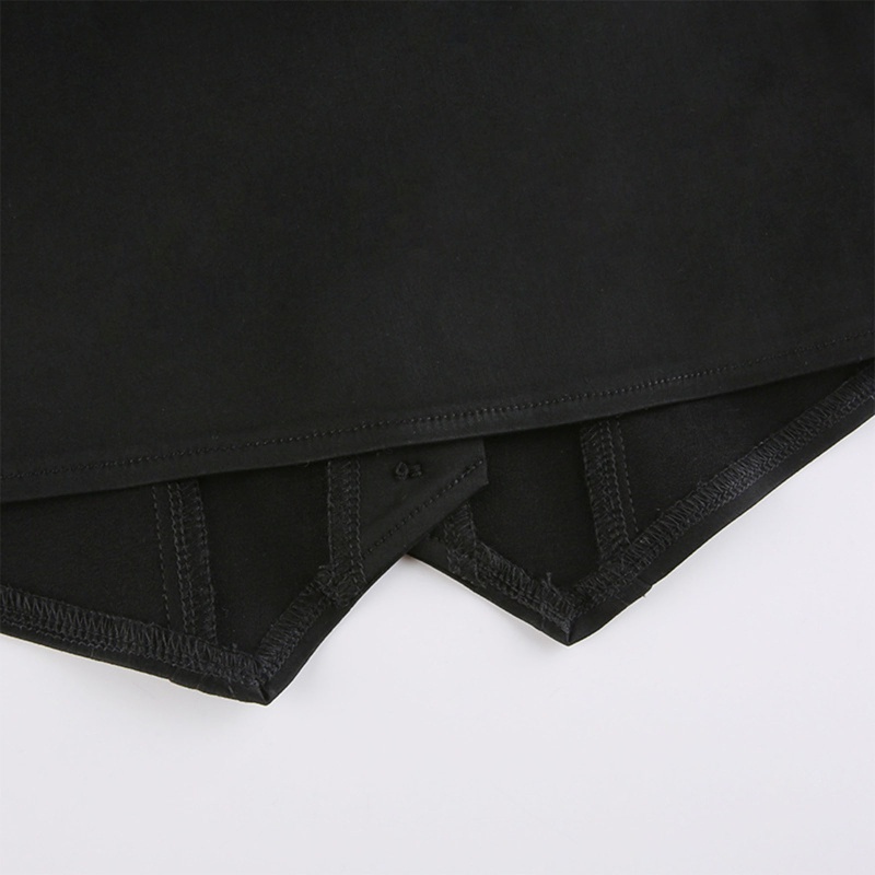 Áo khoác croptop không tay ôm dáng màu đen trơn 3 nút cài thời trang nữ phong cách vintage gothic