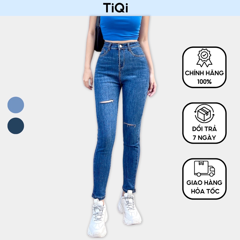 Quần Jean Skinny Jean Nữ Lưng Cao Tôn Dáng Form Ôm TiQi Jeans G1-513