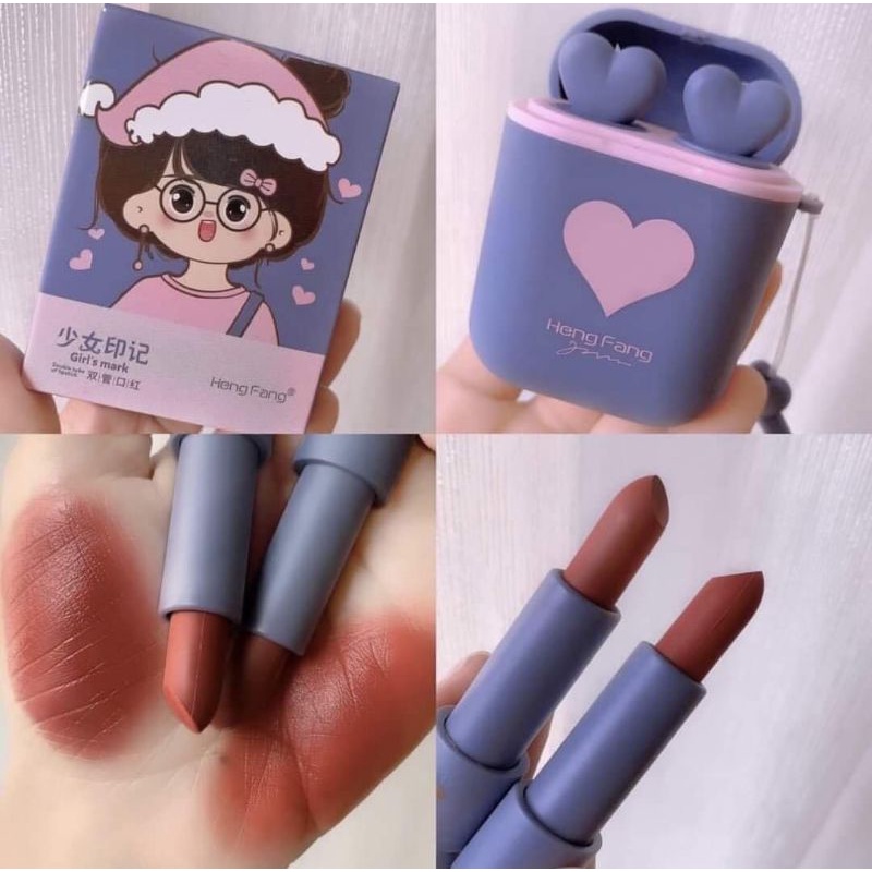 🦻🦻Set 2 Son Tai nghe HENGFANG đẹp dã man