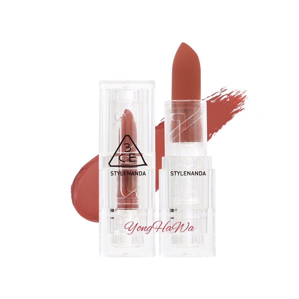Son Thỏi Lì, Lên Màu Siêu Chuẩn 3CE Soft Matte Lipstick 3.5g