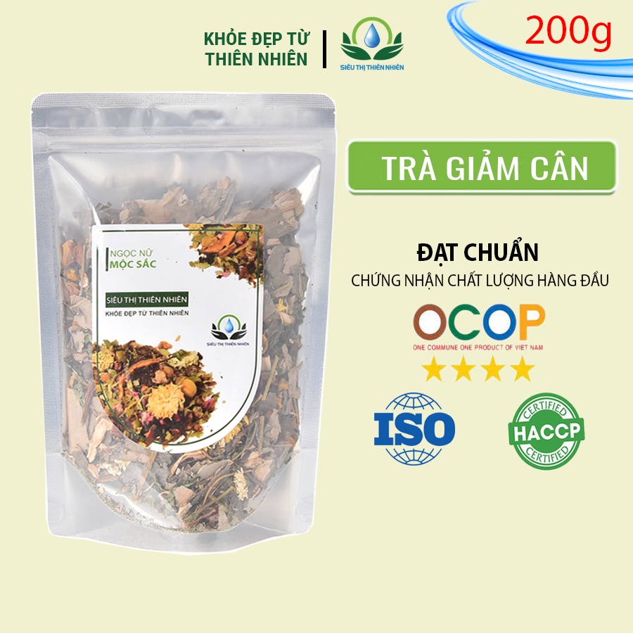 Ngọc Nữ Mộc Trà -Trà giảm cân hạ mỡ máu Mộc Sắc 200g