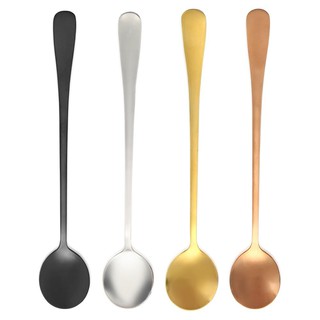 Stainless Steel Ice Spoon Long Handle Coffee Tea Spoons Home Kitchen Tableware