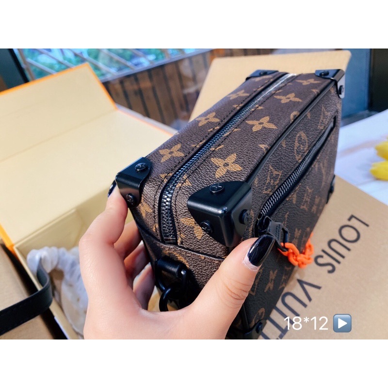 Túi đeo chéo LV Trunk Louis-Vuitton da thật cao cấp Au nhập khẩu new fullbox