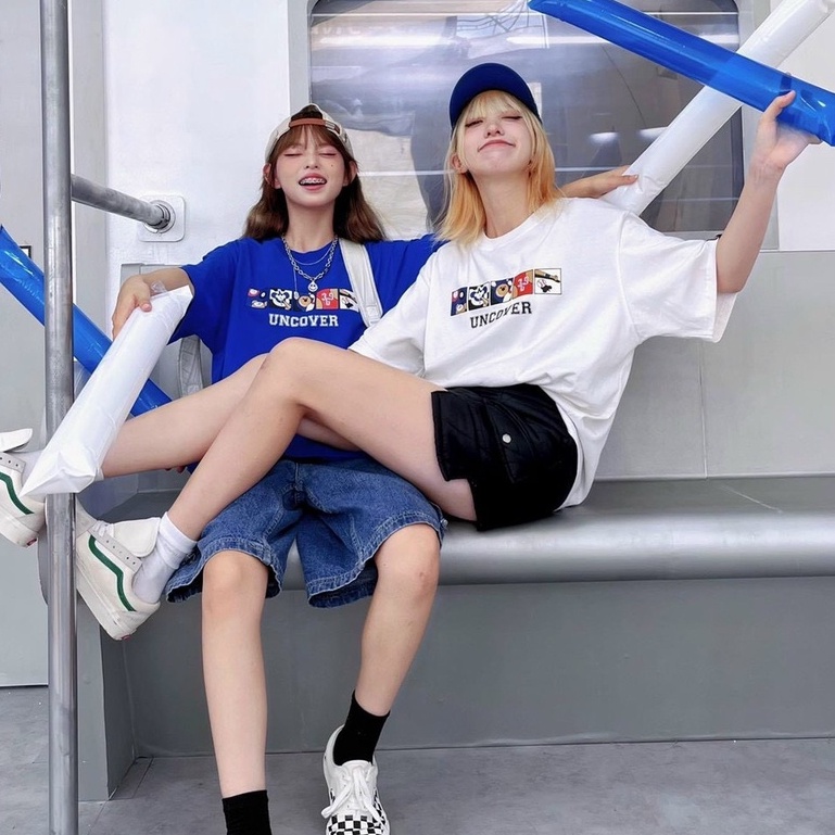 Áo Thun Tay Lỡ From Rộng Uncover Sporty Sici Full Tag Chính Hãng Màu Đen, Trắng, Xanh Nam Nữ 𝙎𝙖𝙩𝙤 𝙎𝙝𝙤𝙥 𝙐𝙣𝙞𝙨𝙚𝙭