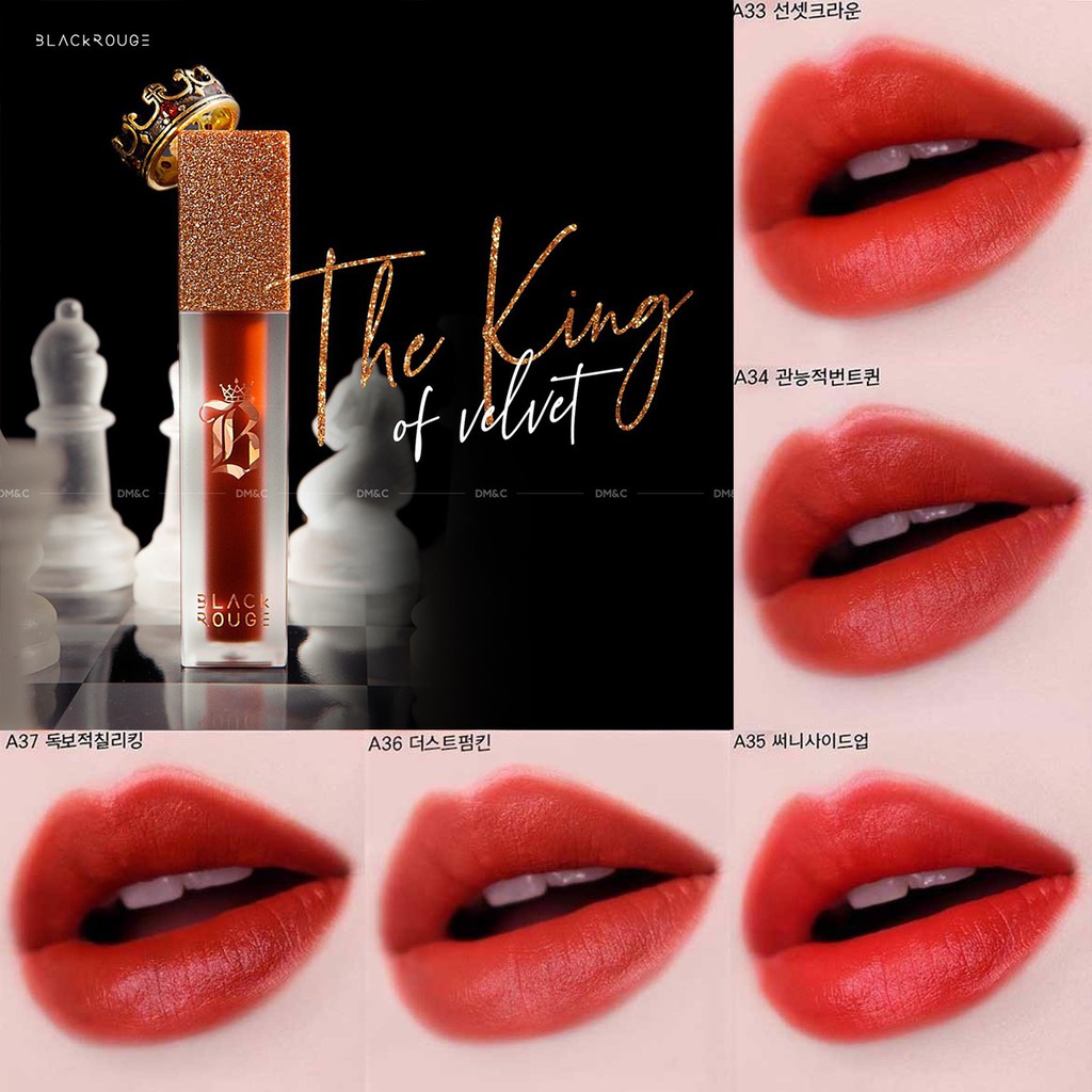 Son kem lì Ver7 Ver6 BLACK ROUGE Air-fit Velvet Tint Blackrouge ver 5 mềm môi | Thế Giới Skin Care