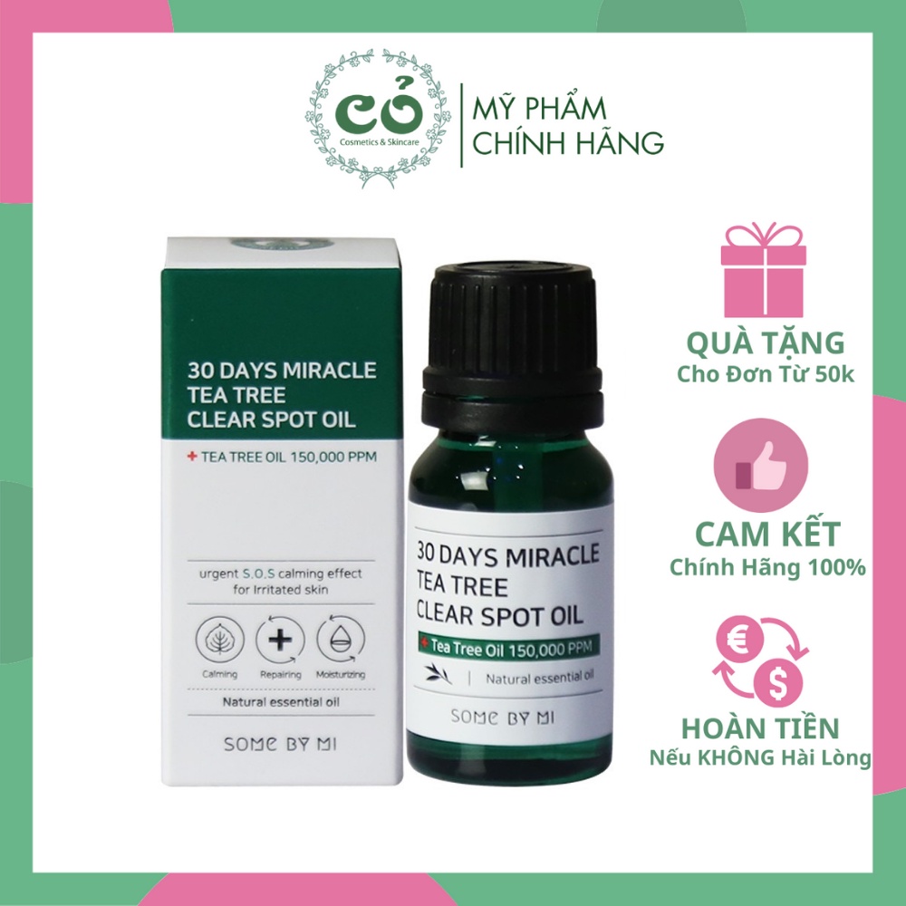 Tinh Dầu Tràm Trà Chấm Mụn Some By Mi 30 Days Miracle Tea Tree Clear Spot Oil 10ml