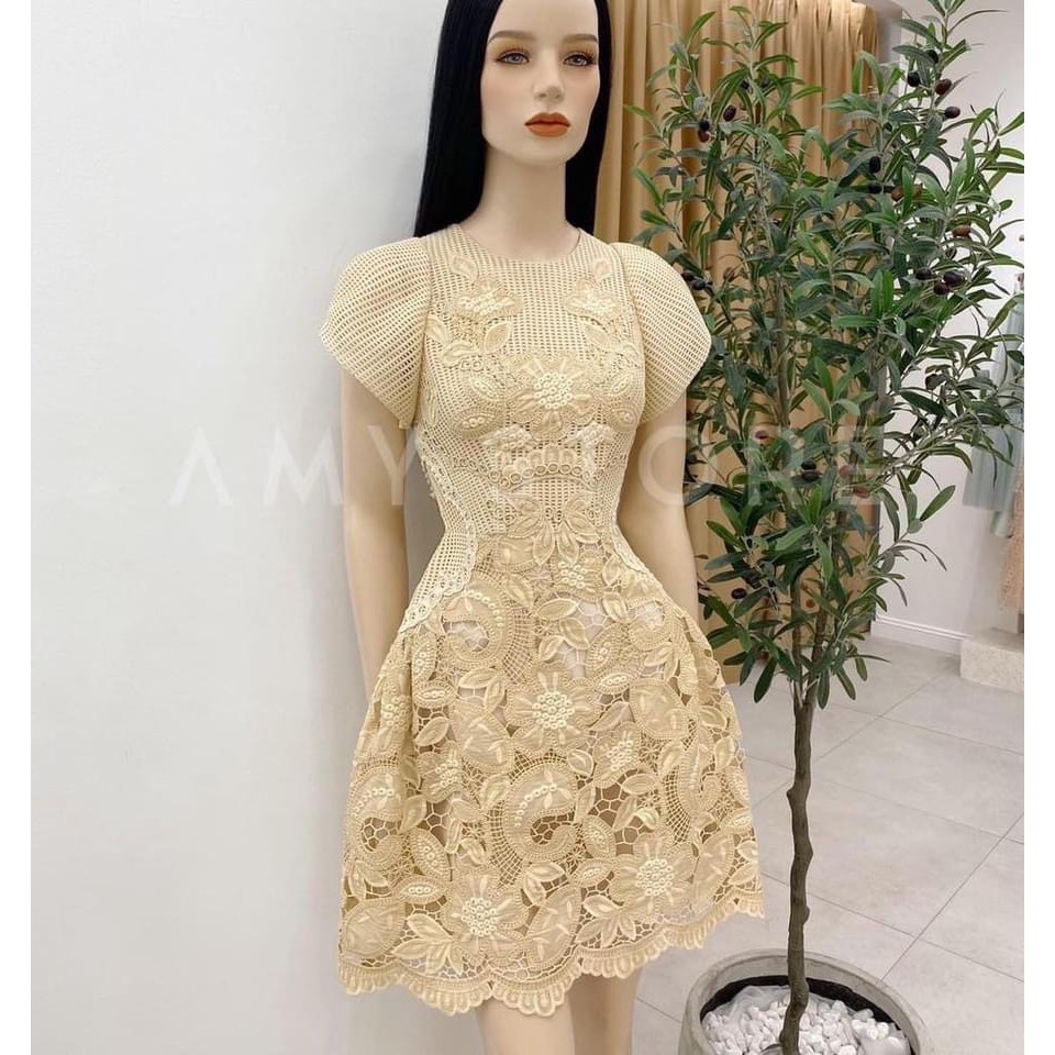 Đầm chữ A ren cao cấp Amy