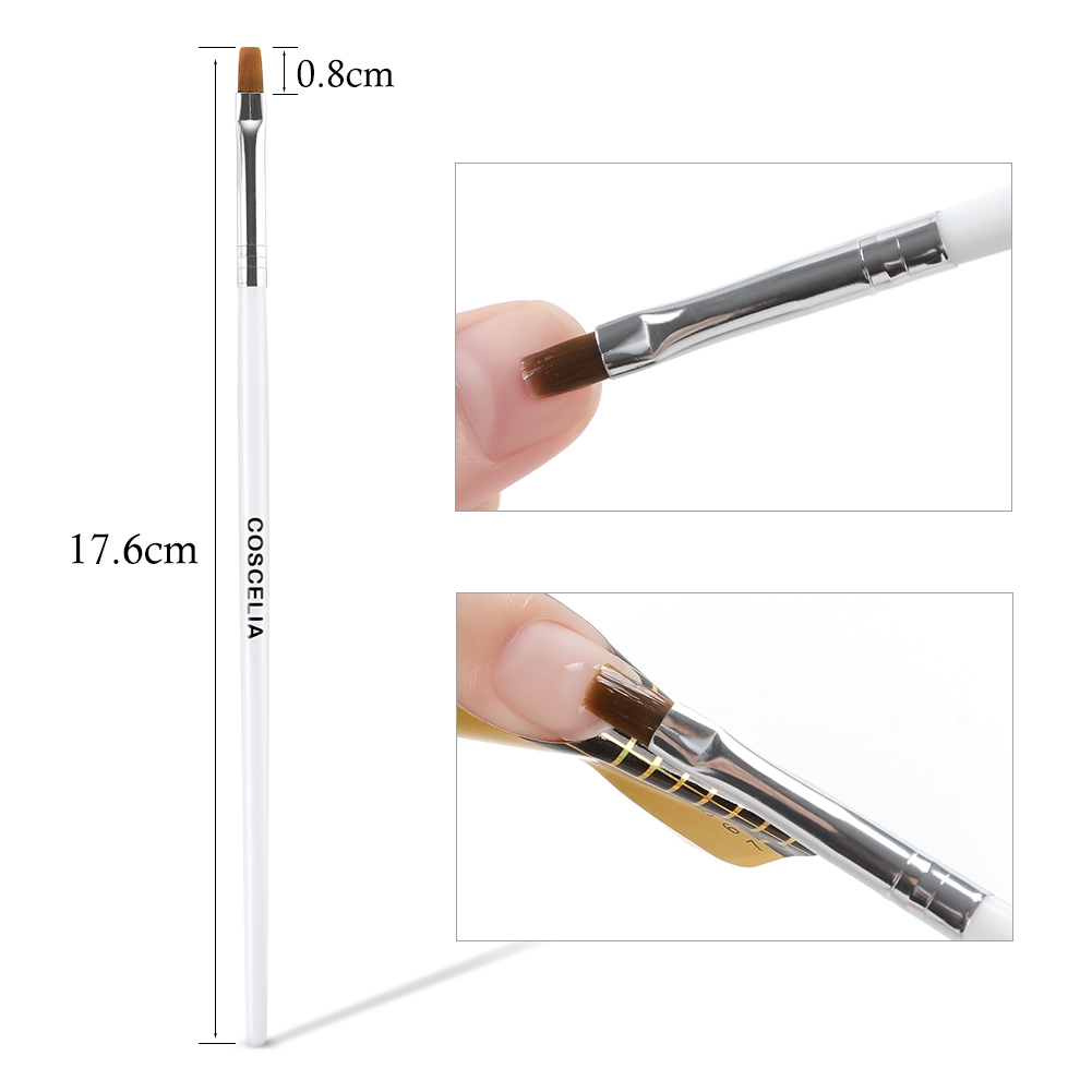 [Hàng mới về] Cọ thoa gel sơn móng tay UV/acrylic bằng sợi thủy tinh