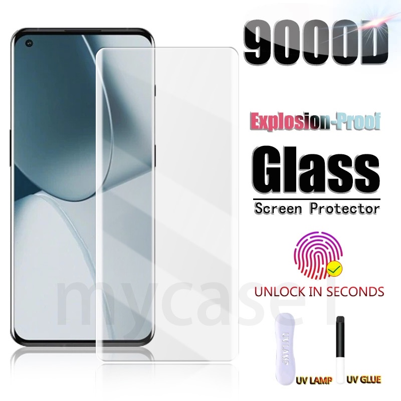 Kính cường lực keo UV bảo vệ màn hình cho OnePlus Nord N10 N100 10 9 8 7 7T Pro 4G 5G 2022
