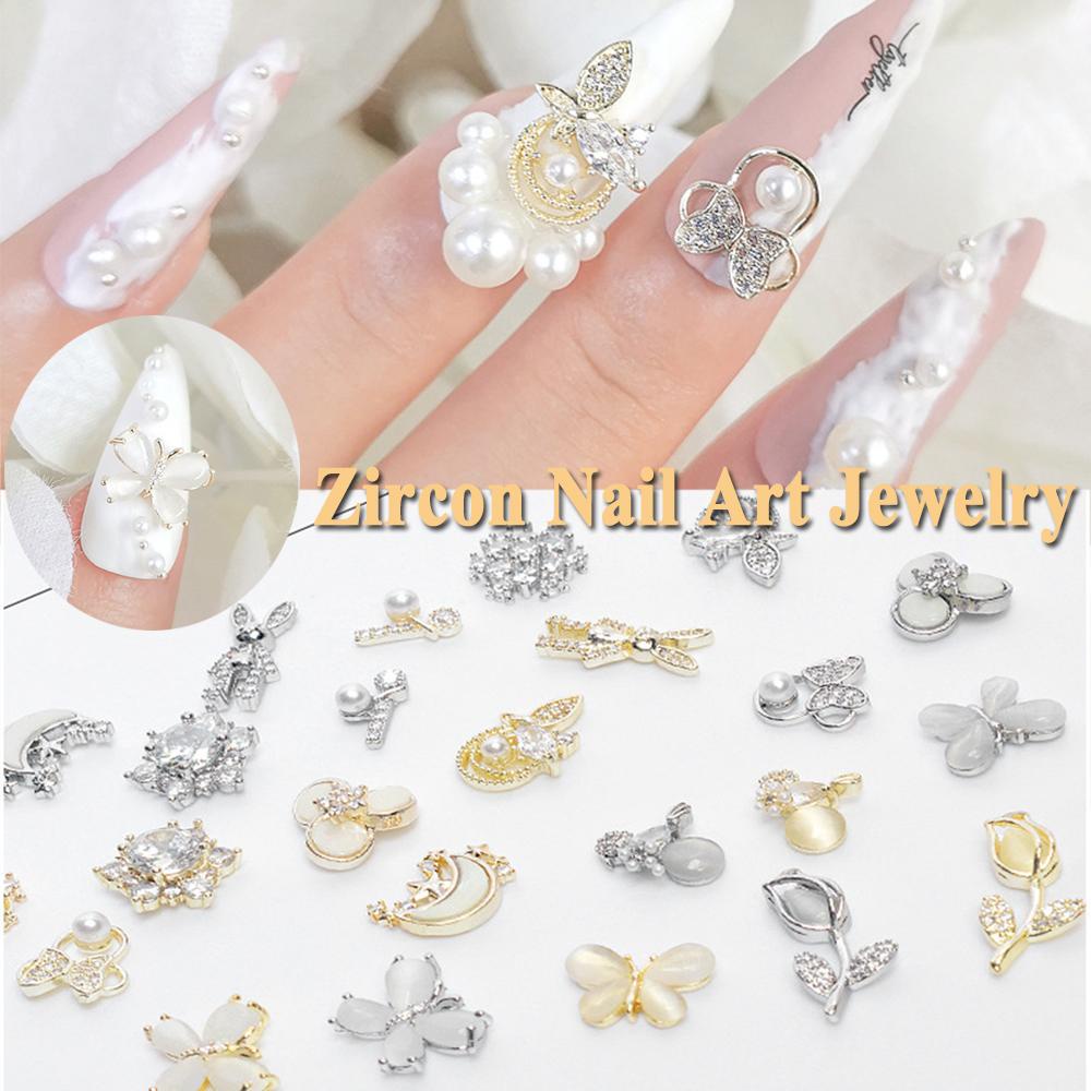 Hộp Phụ Kiện Trang Trí Móng Tay 3D Bằng Hợp Kim Xinh Xắn