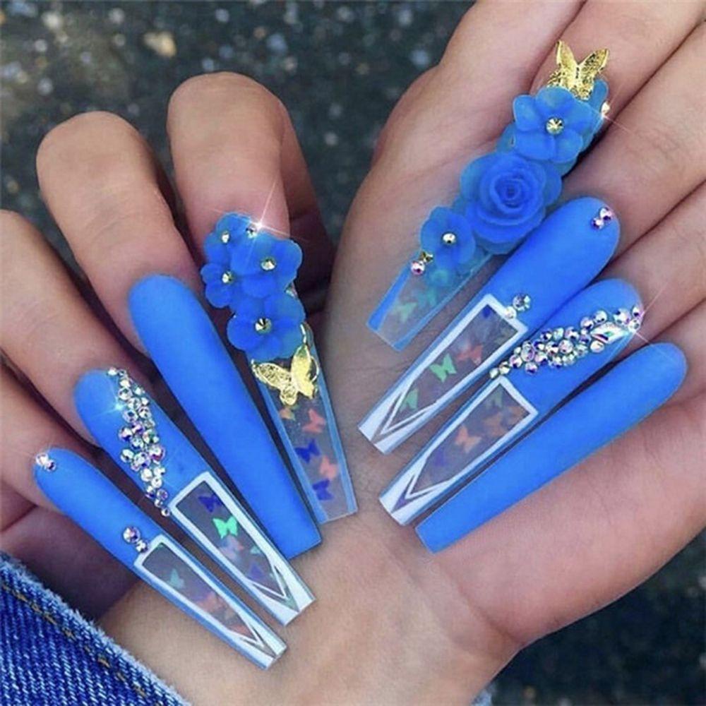 DIACHAVN Gel Chạm Khắc Hình Hoa Trang Trí Móng Tay Chuyên Dụng