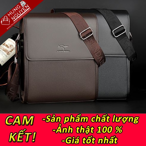 Túi chéo da cứng (dáng đứng) Jusendaisu (Ảnh thật)