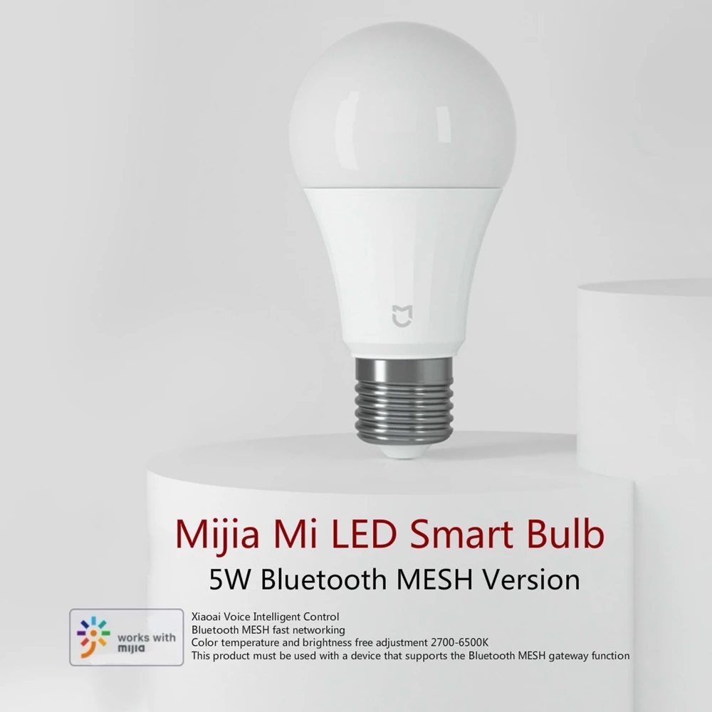 XIAOMI Bóng Đèn Led Thông Minh E27 2700-6500k 5w