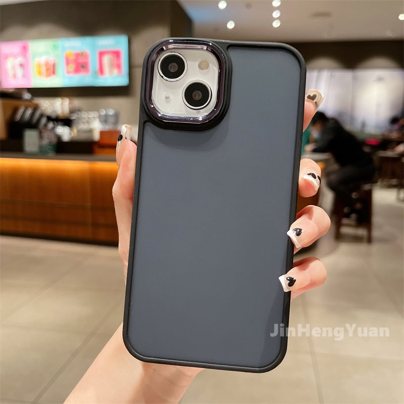 Ốp Điện Thoại Acrylic Nhám Trong Mờ Chống Sốc Chống Nhòe Cho IPhone 14 13 11 12 Pro Max 14plus X Xs XR 7 8 Plus