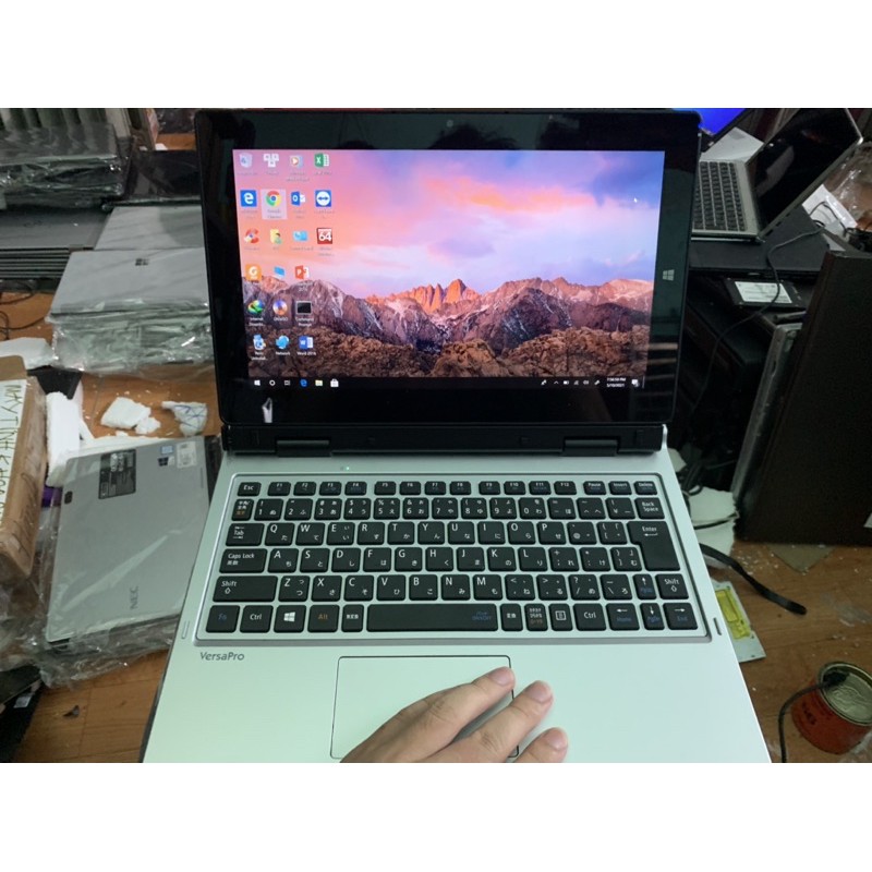 Laptop 2 trong 1 kiêm máy tính bảng Nec VersaPro VK11 Core 6Y54, 4gb Ram, 128gb SSD, 11.7inch Full HD IPS cảm ứng