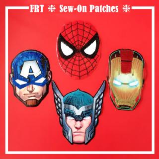 ☸ Sticker ủi thêu hình siêu anh hùng Marvel ☸ 1 miếng vá hình huy hiệu Diy (L-05512)
