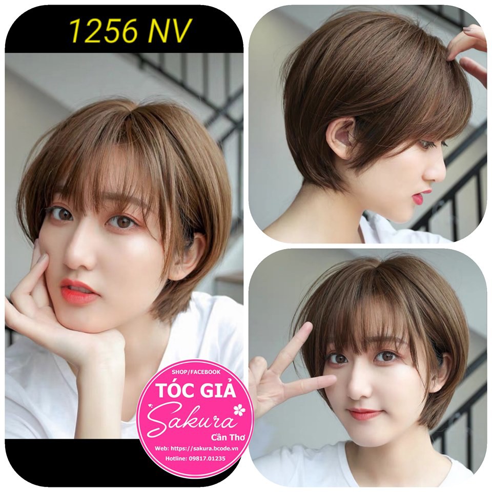 Tóc Bộ Nguyên Đầu Tém Ngắn Siêu Hot ❤️ Free Ship ❤️ Tóc cao cấp chịu nhiệt- video & hình thật