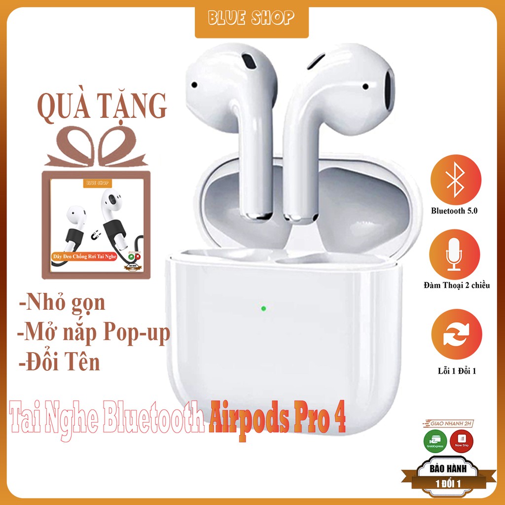 Tai nghe Bluetooth,Tai nghe Airpod Pro 4 bản Quốc Tế không dây,Airpods Pro 4 không dây cao cấp Lỗi 1 Đổi 1 ,inpods 12