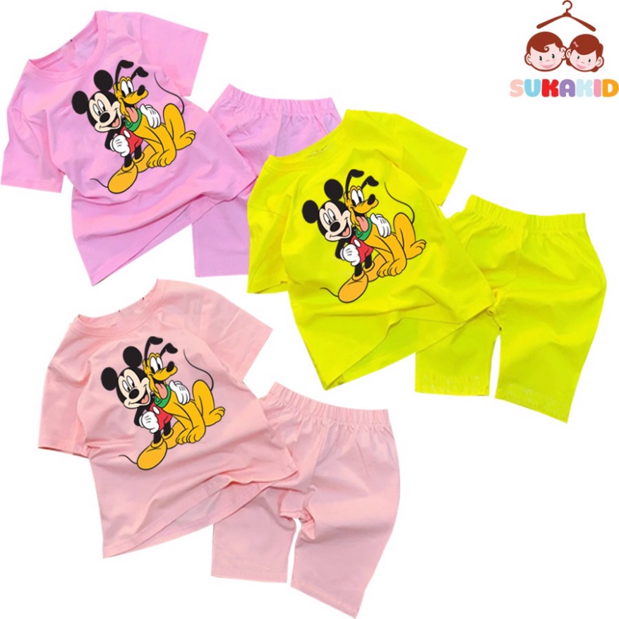 ( Km ) C0mbo 3 Bộ đồ bé gái dog và meckiy bé gái tay ngắn từ 6kg đến30kg.BDBG67.