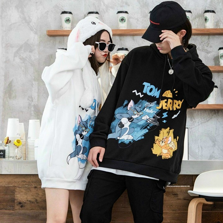 [Giá Sale] ÁO HOODIE - ÁO KHOÁC NỈ NGOẠI Hoạt Hình (H2180 - Cổ Chui)