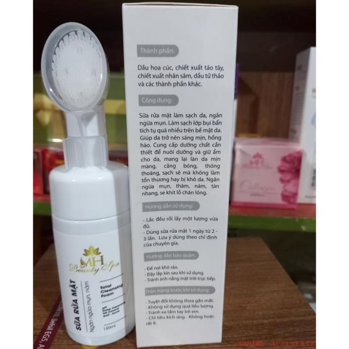 Sữa Rửa Mặt Dành Cho Da Ngạy Cảm Mh Beauty Spa 120ml - Ngăn ngừa mụn và nám Chính Hãng