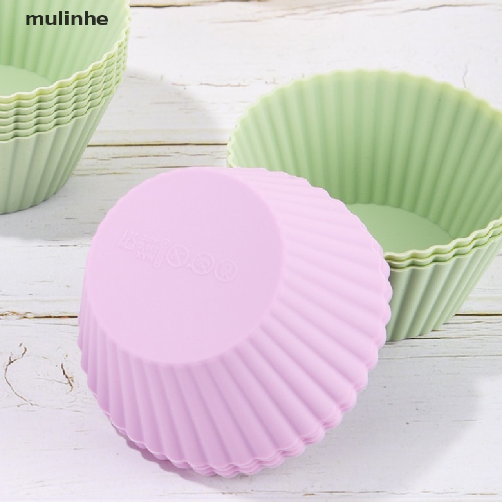 Set 5 Khuôn Làm Bánh Muffin Chịu Nhiệt Tái Sử Dụng Tiện Lợi vn