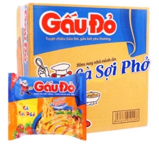 Thùng Mì Gấu Đỏ Tôm Và Gà/ Gà Sợi Phở (30gói)