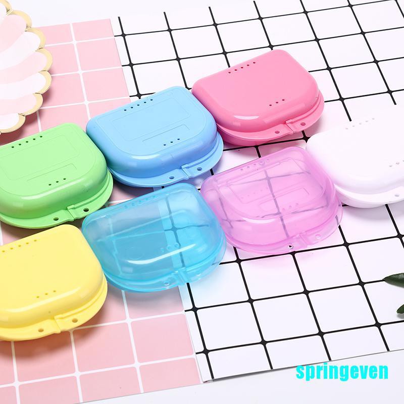 [Hàng mới về] Hộp đựng răng giả nhiều màu tùy chọn