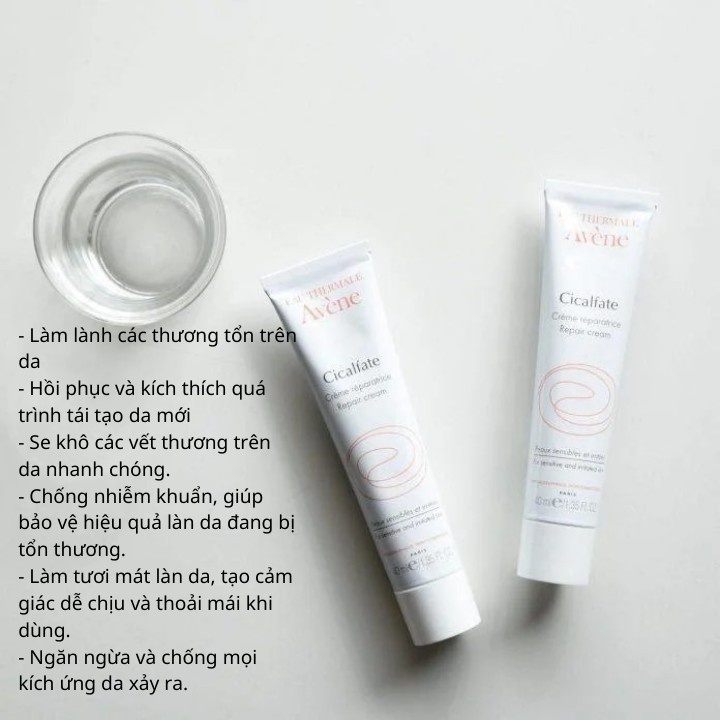 [Hàng Pháp] Kem tái tạo hồi phục da Avene Cicalfate Repair Cream 40ml ,100ml