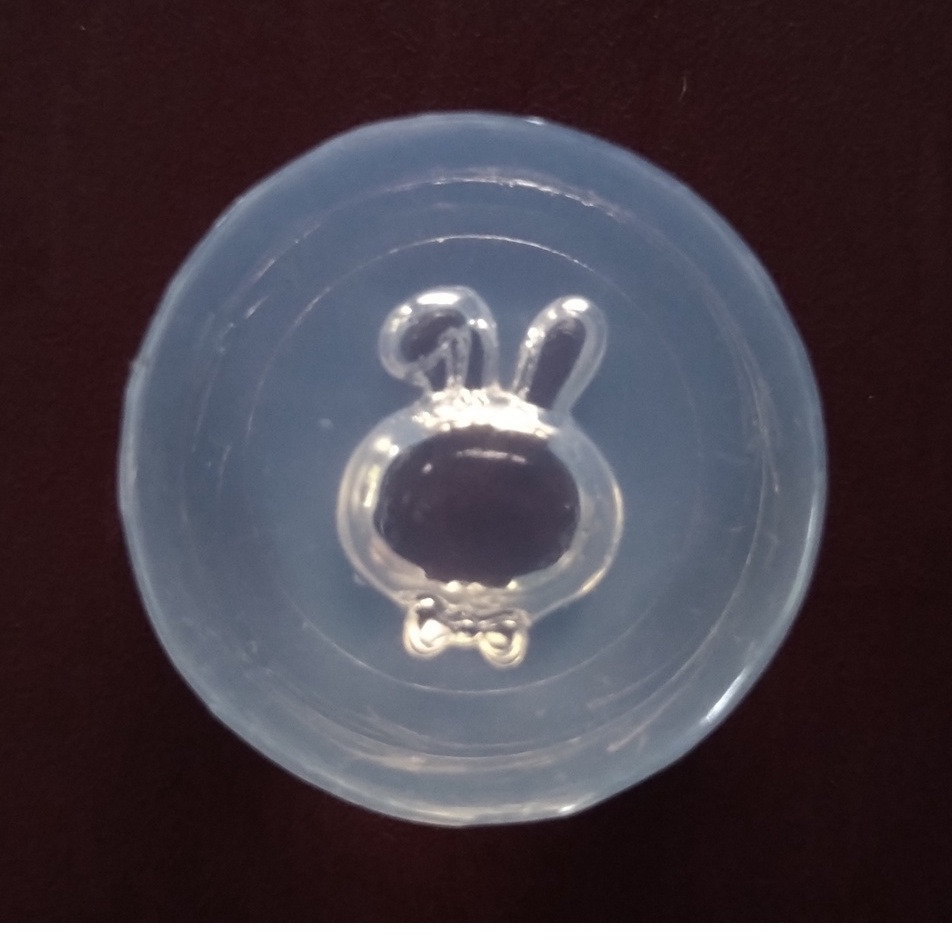 DIY - Khuôn charm trang trí nail 3D, làm phụ kiện trang sức, hoa tai, cài áo thời trang - Thỏ bé cụp tai