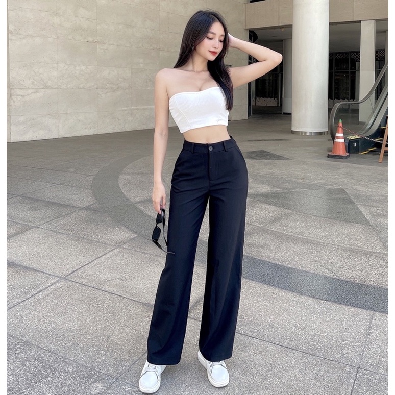 Áo Ống Cúp Ngực Không Đệm IRISVIEL Kiểu Croptop Không Dây, Áo Quây Ngực Croptop Chất Thun Tăm Co Giãn Ôm Body