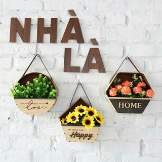 Giỏ hoa vintage