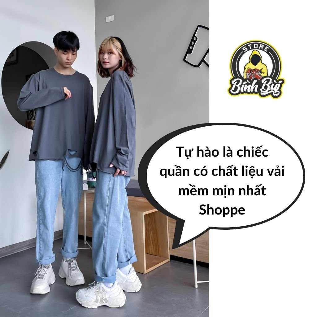 Quần Baggy Nam, Jeans Baggy Xuông Bò Nam Dáng Ống Suông Rộng Nam | BigBuy360 - bigbuy360.vn