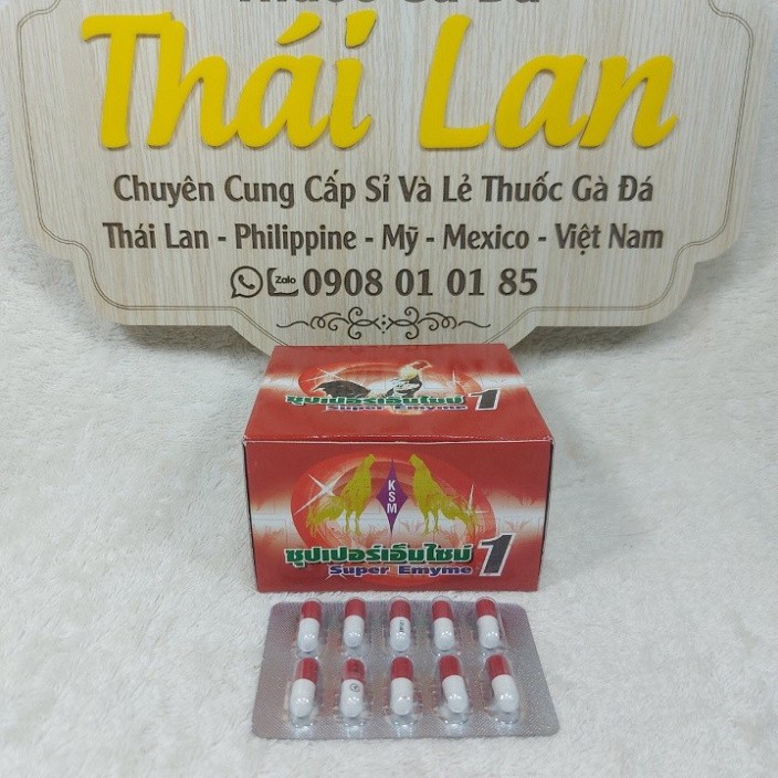 Super emyme - dành cho gà đá ăn không tiêu , chướng diều (COMBO 1 VĨ / 10 VIÊN)