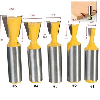 Mũi phay gỗ rãnh đuôi cá cốt 12.7mm