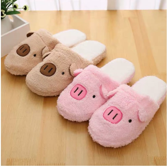 Dép bông đi trong nhà hình heo hồng siêu xinh siêu dễ thương