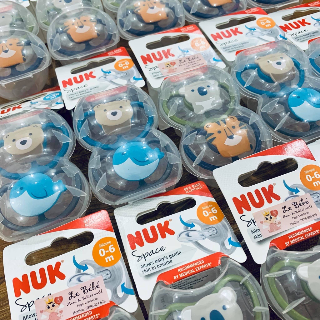 Bộ 2 ti giả Silicone NUK cho bé