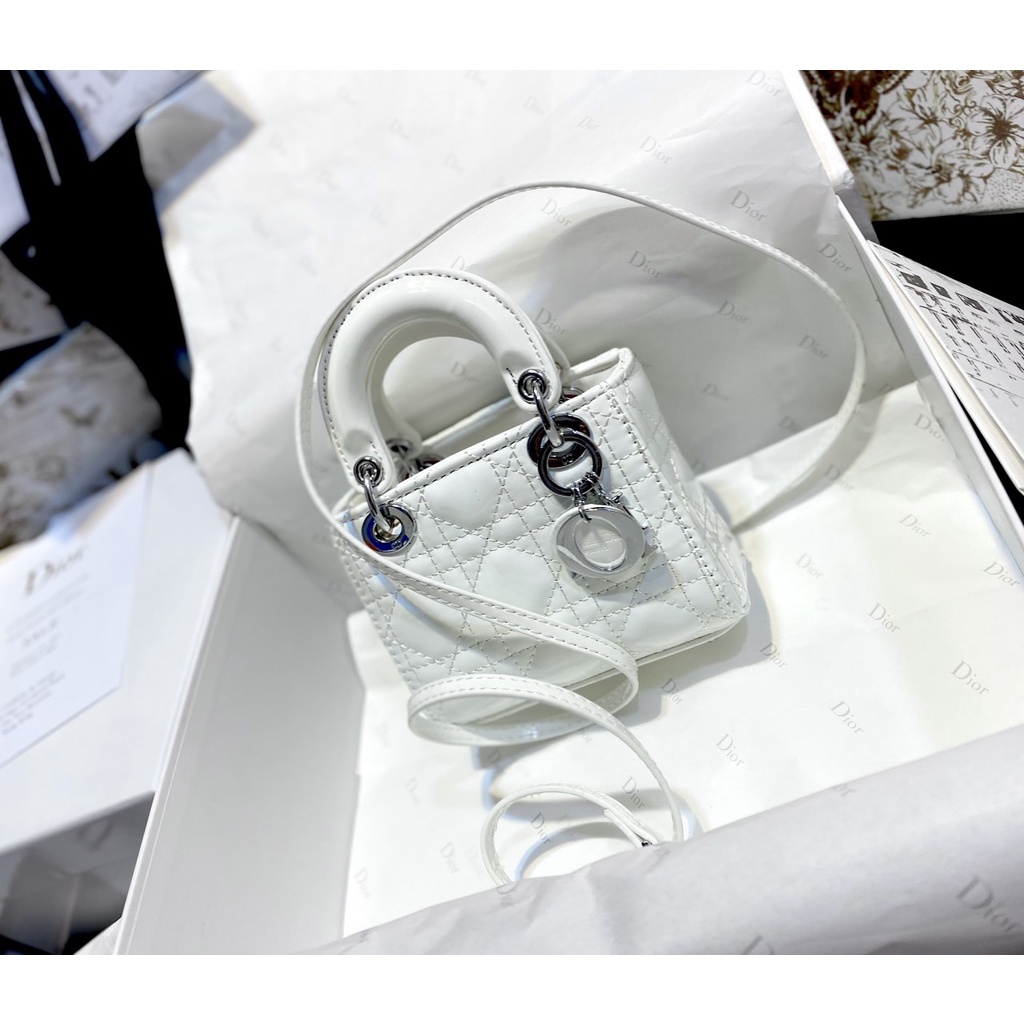 Túi Di Mini Size Da Bóng Tag Bạc FullBox Size 17