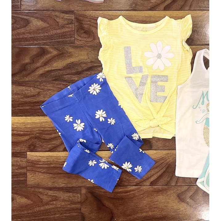 Bộ bé gái tay ngắn quần dài