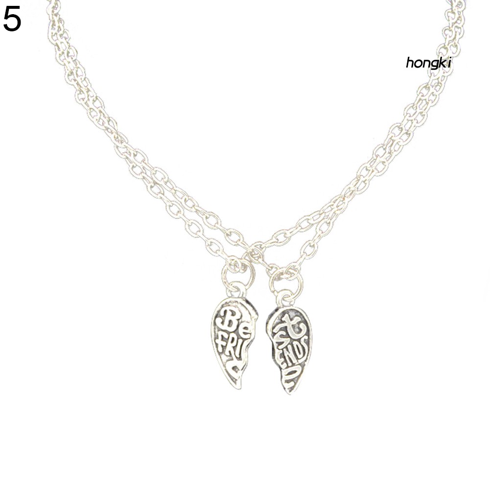 Bộ 2 vòng cổ Tình Bạn Mặt Hình Trái Tim Thời Trang Cho Cặp Đôi