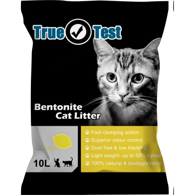 Cát vệ sinh cho mèo TRUE TEST Bentonite Cat Litter Túi 10L Siêu khử mùi Siêu vón cục Thương hiệu Haisen