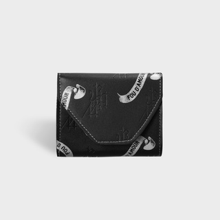 Ví da mini chất đẹp nắp nam châm cao cấp nam nữ unisex - Liberty Leather Wallet - Màu Đen