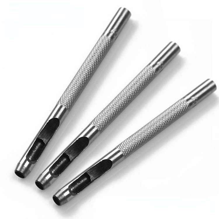 Da Đấm Móng Tay Đấm Đai Thiết Bị Đấm Đai Đấm Kim Thắt Lưng Đấm Dụng Cụ Lỗ Tròn 3.5-4mm