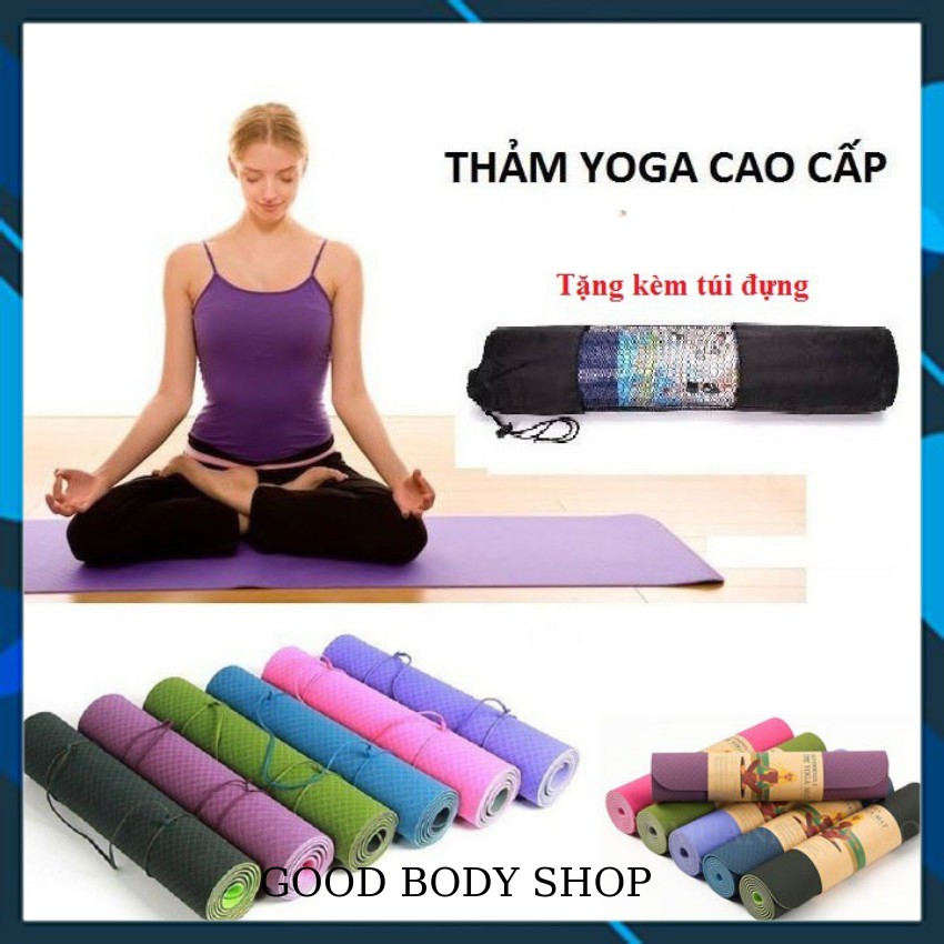 Thảm tập yoga 0.4cm, kích thước 173x61x0,4